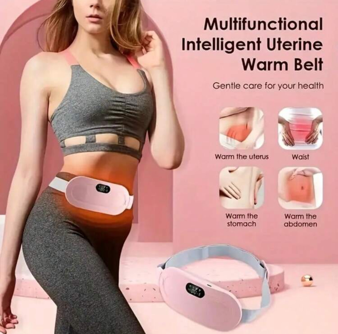 Women Heating Pad Rapid Waste Pain Relief Menstrual Cramps