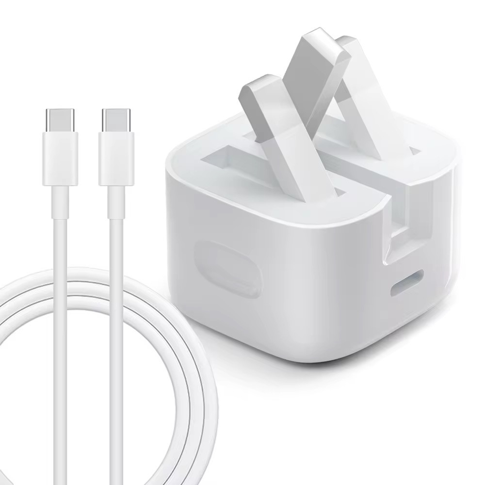 20W Quick Charger Adapter Plug and Type C Charging Cable